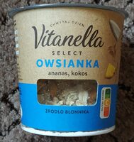 Owsianka ananas, kokos