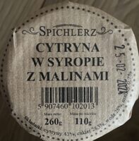 Cytryna w syropie z malinami