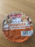 Ciecierzyca sałatka z łososiem wędzonym