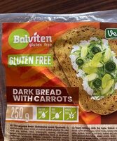 Dark bread with carrots