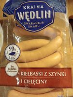 Kiełbaski z szynki i cielęciny