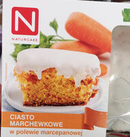 Ciasto marchewkowe w polewie marcepanowej