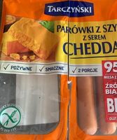 Parówki z szynki z serem cheddar