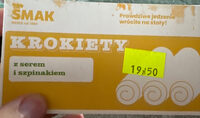 Krokiety z serem i szpinakiem