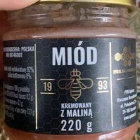 Miód kremowy z maliną