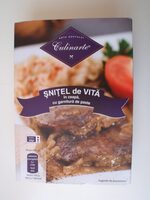 Culinarte Snitel de vita in ceapa, cu garnitura de paste