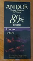 Chocolat amer à 80% de cacao