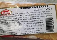 Turon con pasas
