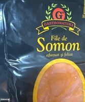 File de Somon afumat și feliat