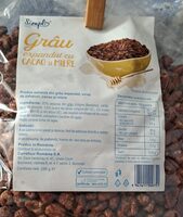 Grâu expandat cu cacao și miere