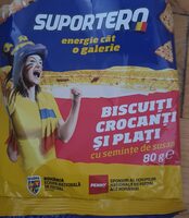 SUPORTERO Biscuiți crocanți și plați cu semințe de susan