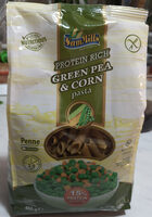 Green pea&corn pasta