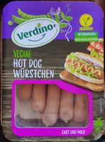 Vegane hot dog würstchen