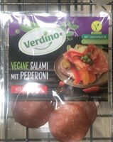 Vegane Salami mit Pepperoni