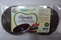 SanoVita Rondele din grau expandat cu glazura de cacao