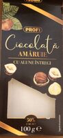 Ciocolată amăruie cu alune întregi