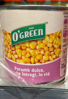 Porumb dulce, boabe întregi, în vid