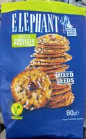 Squeezed pretzels with mix seeds