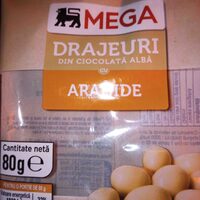 Drajeuri din ciocolata alba cu arahide