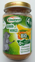 Bio banán-mangó bébidesszert