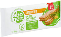 Gluten-Free sandwich with cheese and chive filling