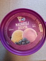 Madártej-áfonya ízű jégkrém