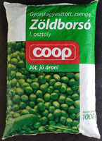 Gyorsfagyasztott zöldborsó, I. osztály