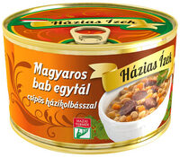 Magyaros bab egytál csípős házikolbásszal