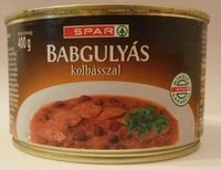 Babgulyás kolbásszal