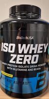 Iso whey zero protein drink powder with sweeteners
