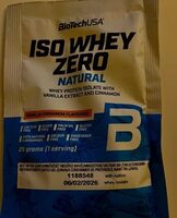 ISO WHEY ZÉRO NATURAL vanilla cinnamon flavoured