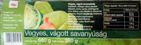 Vegyes, vágott savanyúság