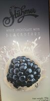 White chocolate with blackberry