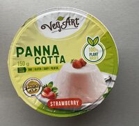 Jahodová vegan panna cotta