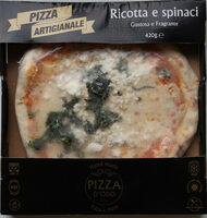 Kézműves pizza Ricotta sajttal és spenóttal