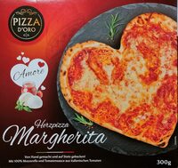 Herzpizza Margherita