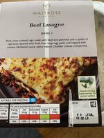 Beef lasagne