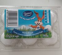 Hens Eggs Candy Coated Hollow Milk Chocolate Eggs