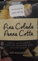 Panna cotta pina colada