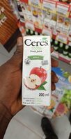 Jus de pomme ceres 250ml pqt
