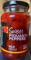 Sweet piquanté peppers
