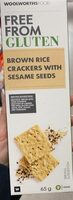Brown rice crackers