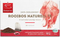Khoisan Tea Rooibos Te Naturell Eko 20 Tepåsar