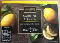 Sardine fillets in olive oil with lemon