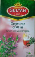 Sultan, green tea with oregano, oregano