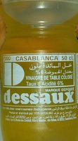 Vinaigre de table coloré