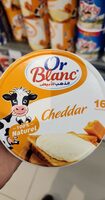 Fromage cheddar 16 portion or blanc