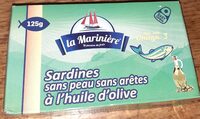Sardine sans peux sans arête à l'huile d'olive