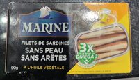 Filets de sardines sans peau sans arêtes à l'huile végétale