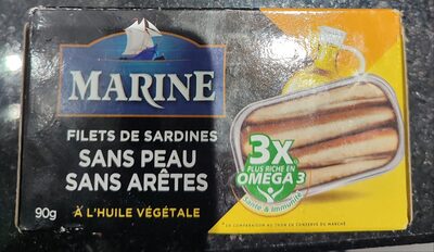 Filets de sardines sans peau sans arêtes à l'huile végétale